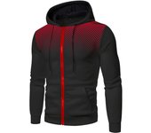 Chaqueta con capucha y cárdigan informal de moda de otoño e invierno para hombre, chaqueta estampada para jóvenes.