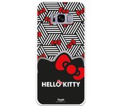Funda original compatible con Samsung Galaxy S8 - Hello Kitty Cubos B/W