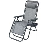 Tumbona de Jardín Plegable y Reclinable , Hamaca con Cojín Cómoda y Resistente para Terraza, Camping y Patio .