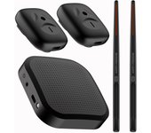 Air Drum with Drumsticks Portable Electronic Virtual Air Drum Drumsticks Pedals Professional for Beginners Children Adults