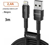 Toocki USB Cable For iPhone 14 13 12 Pro Max X XS XR 8 7 Plus iPad Fast Charging Charger Aluminum iP Cable For iPhone Data Cord