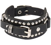 2024 New Pink Red 90s Punk Skull Spot Cuspidal Spike Rivet PU Leather Bracelet For Women Men Gothic Wristband Bangle Jewelry