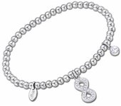 Pulsera Elástica de Bolas con Colgante Infinito para mujer de Lotus Style