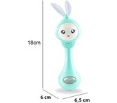 Baby Rattles Teether Rattle Toy Musical Flashing Hand Bells Rabbit Hand Bells Newborn Infant Early Educational Toys Gifts 0-12M