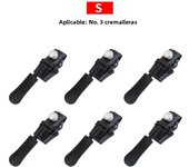 New 3 Different Size Zipper Repair Kit DIY Replacement Bad Buckle Zipper Head Removable Metal Instant Zipper Puller