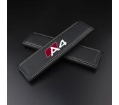For Audi A3 A4 A5 A6 A7 A8 Q3 Q5 Q7 Q8 TT S LINE Car Accessories 2Pcs Car Seat Belt Nappa Leather Safety Belt Shoulder Covers