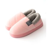 Zapatillas de casa peludas cálidas para hombre y mujer, zapatos de piso cómodos para dormitorio interior, toboganes de felpa de moda, talla grande, Invierno