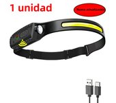 LED Sensor Headlamp Camping Search Light Head Flashlight USB Rechargeable Powerful Lamp Front Lanterns Headlights 6 Styles