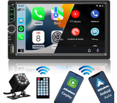 7 Inch HD Touch Screen Car Radio 2 Din High Quality Car Video Player Wireless CarPlay Android Auto with Bluetooth Rear Camera