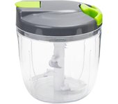 Picadora y procesadora de alimentos manual multifunción con mango y tapa, picadora y trituradora de verduras, para cebollas, ajos, pimientos, zanahorias y frutas
