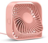 Mini ventilador portátil USB, viento de 3 velocidades, ventiladores giratorios de pie de 360 ° para habitación y hogar