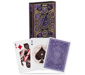 Fournier Theory11 USPCC Baraja poker Avengers purple Los vengadores morada Héroes Marvel Cine Película Magos Trucos Ilusionismo Cartas Magia Adultos Colección Coleccionable Jugar Cartas Juego mesa Regalo ideal Espectáculo Escenario