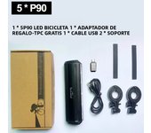 TouCloud Bicycle Light Front Double Bracket 10000mAh Waterproof Flashlight USB Charging MTB Road Cycling Lamp Accessories Tail