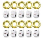 10 Pack String Fairy Lights 30Led 3Meter Silver Copper Wire Battery Powered Decorations Lights For Wedding Party Christmas Decor
