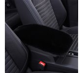 Plush Car Armrest Box Cushion Furry Warm Car Armrest Pad Car Armrest Box Cover Universal Car Decoration Interior Accessories