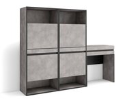 Skraut Home - Zapatero - Armario para zapatos y botas - organizador de zapatos - 190x35x145 cm - Dormitorio - habitación - Tocador - Estilo Moderno