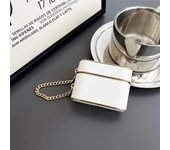 Bucket Bag Earphone Case for Apple Airpods 1/2/3Pro2 High Quality Electroplated Leather Soft Case with Pendant Chain Fashionable