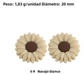 Kovict 5/15Pcs Daisy Sunflower Mini Silicone Beads DIY Pacifier Chain Bracelet Necklace Handmade Accessories For Jewelry Making