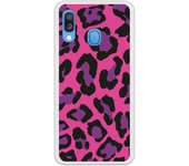 Funda original compatible con Samsung Galaxy A20E - Textura Leopardo Rosa