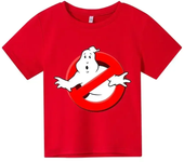 Summer Boys/Girls 4-14t Cartoon Cotton Funny Ghostbusters Game Print Short Sleeve Children T-Shirt