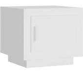 vidaXL Mesa de centro madera de ingeniería 51x50x45 cm Blanco, Negro, Roble Sonoma Mesita de Salón o Comedor o Auxiliar Mesa de Café Meuble Salón