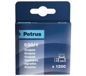 Petrus - CAJA 1200 GRAPAS PETRUS COBREADA 530/14 77517