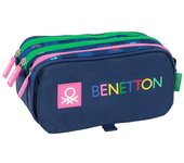 SAFTA  PORTATODO TRIPLE BIG BENETTON DAMERO BENETTON DAMERO 8x21x10 Cms.