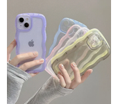 For Xiaomi Mi 14 13T 13 12 Ultra 12 Pro 11 Lite 11 PRO 10 Case Cute Clear Curly Wave Hybrid Shockproof Bumper Cover Soft Fundas