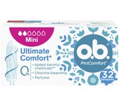 O.B. PROCOMFORT MINI tampón 32 u