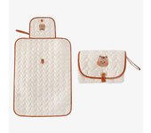 Plegable recién nacido pañal del bebé cambio almohadilla de algodón oso conejo portátil impermeable infantil almohadilla de orina reutilizable pañal estera del bebé artículos