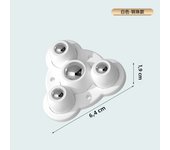 4Pcs Furniture Casters Wheels Self Adhesive Heavy Duty Pulley Stainless Steel Strong Load-bearing Universal Wheel 360° Rotation