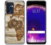 Funda Silicona para Oppo Find X5 Lite 5G diseño Madera 07 Dibujos