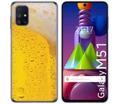 Tumundosmartphone Funda Gel Tpu para Samsung Galaxy M51 diseño Cerveza Dibujos