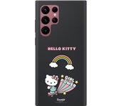 Funda original compatible con Samsung Galaxy S22 Ultra Negro con un diseño de Hello Kitty girl power