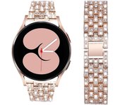 20mm 22mm Band for Samsung Galaxy Watch 4/5/6/pro/classic 43mm 47mm 45mm Metal Diamond bracelet correa HUAWEI GT 2e 3 pro strap