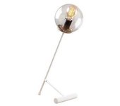 CRISTAL RECORD Lámpara de Mesa Blanca Tulipa Transparente Modelo 17 - Iluminación LED