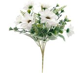 Poenia Arte Floral - Ramo Magnolia Artificial - Decoración Floral Realista - 35cm - 3 Piezas