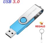 High-capacity Silver Color Rotating USB 3.0 Flash Drive 128GB 64GB 32GB 16GB 4GB Removable Storage Creative Music USB drive Gift
