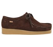 Lois 74378 Zapatos Wallabee para hombre marrón oscuro en piel 74378-023