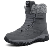 Winter Men Boots Super Warm Snow Boots with Fur Leather Men Winter Work Shoes Casual Sneakers Military Combat Ankle Boots Female
