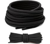2 pares de cordones para zapatos de trabajo, diámetro de 4 mm, redondos, 120 cm, muy resistentes al desgarro, cordones de repuesto para zapatos de senderismo, botas, zapatos de exterior y