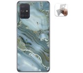Tumundosmartphone Funda Gel Tpu para Samsung Galaxy A71 diseño Mármol 09 Dibujos