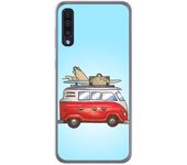 Tumundosmartphone Funda Gel Tpu para Samsung Galaxy A50 / A50s / A30s diseño Furgoneta Dibujos