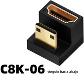 HDMI-Compatible Adapter 90 270 Degree Right Angle Male to Female Converter 8K HD Connector Mini / Micro HDMI-compatible Extender