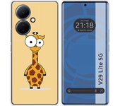 Funda Silicona para Vivo V29 Lite 5G diseño Jirafa Dibujos