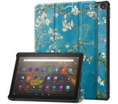 PU Leather Case Cover For Amazon Kindle Fire HD 10 13th Gen 2023 10.1inch Trifold Stand Protective Cover Auto Wake/Sleep