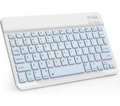 Teclado Bluetooth, teclado inalámbrico ligero y portátil para iOS, iPhone, iPad, Samsung, Lenovo, Huawei, Android, Windows, compatible con todos los dispositivos Bluetooth.