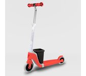 Patinete infantil Choose your Color 2 Ruedas Ryder, Rojo intenso con cesta (4474) Scooter con puños ergonómicos y base antideslizante. Ligero y veloz. Calidad al mejor precio. Seguridad según normativa CE. +3 años