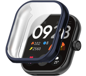 For Redmi Watch 4 Strap Case Soft Full Screen Protector Plating Cover Casing Classic Silicone Smart Watch Band Straps