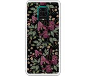 Funda compatible con Xiaomi Redmi Note 9S - Note 9 Pro - tatoo flores efecto bordado